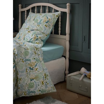 Drap-housse uni percale de coton "FORÊT MAGIQUE" CYRILLUS