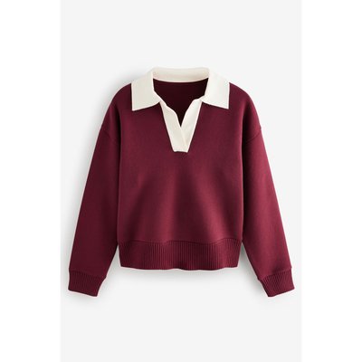 Sweat polo confortable et boutonné avec col NEXT