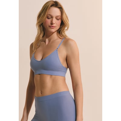 Soutien-gorge brassière sans coutures en coton biologique AMANDE ETAM