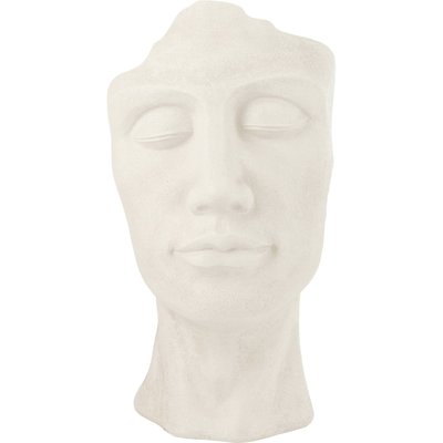 Cachepot visage d'artiste  en poterie élégant et décoratif RECOLLECTION