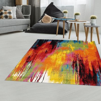 Tapis carré motif géométrique LYN8 BELOR 1 UN AMOUR DE TAPIS