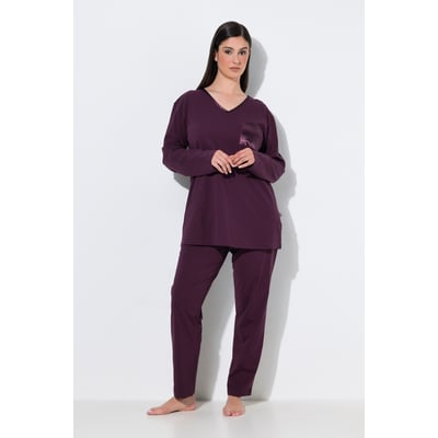 Pyjama à col en V et manches longues ULLA POPKEN