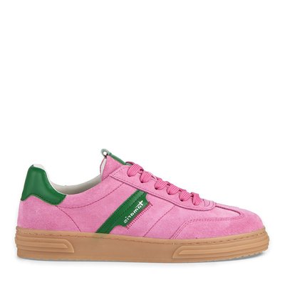Baskets en cuir, semelle miel TAMARIS