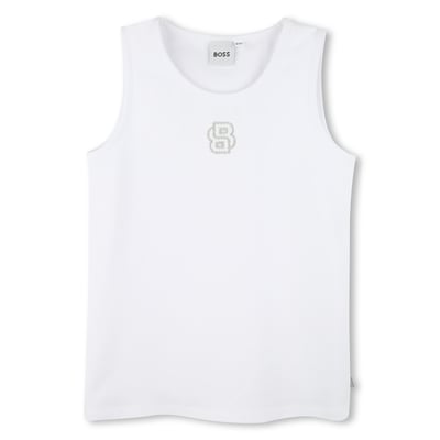 Canotta ricamata BOSS KIDSWEAR