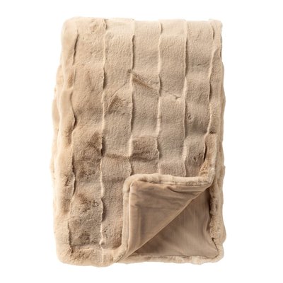 Plaid Ferron - Beige, 130x160 cm DUTCH DECOR