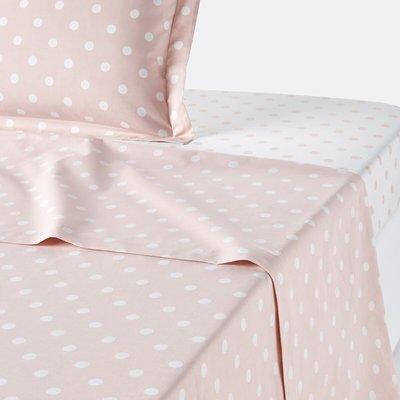 Drap pur coton imprimé pois, Clarisse LA REDOUTE INTERIEURS