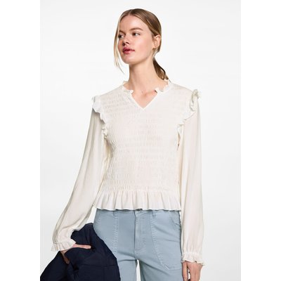 Blouse froncée volants MANGO TEEN