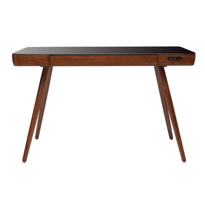 Bureau connecté multimédia avec tiroir L120 cm CLEVER MILIBOO