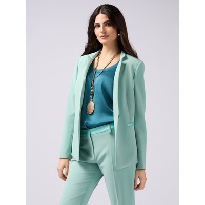 Blazer réalisé en tissu crêpe fluide OLTRE