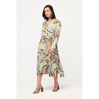 Robe, motif graphique, col de chemise ULLA POPKEN