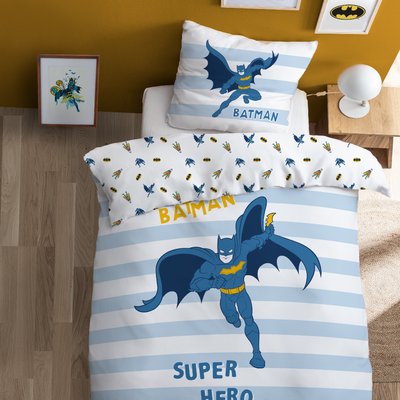Parure de lit imprimée 100% coton, TEAM BATMAN