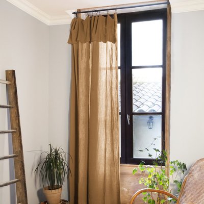 Rideau ajustable + 8 anneaux pince collection Gaia EDEN
