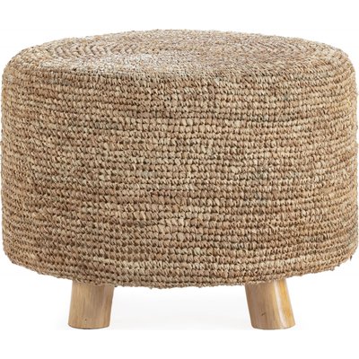 Pouf en sisal naturel, rond RECOLLECTION