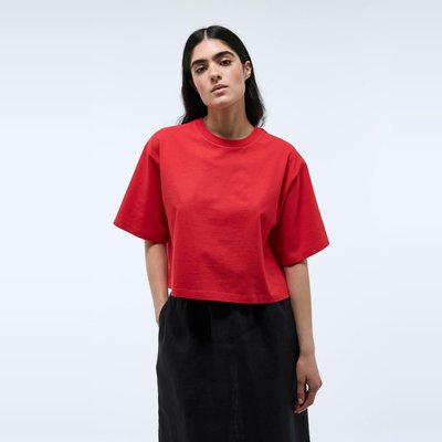 T-shirt court uni en coton BIO GOTS MONOPRIX
