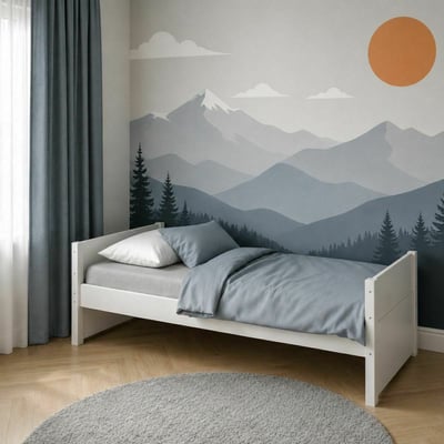 Lit 1 place Bois massif  LOUW AKITEN RETAIL