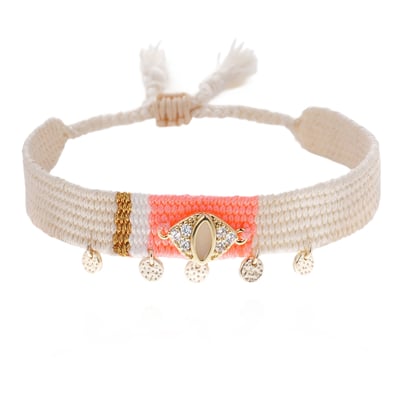 Bracelet réglable coloré avec pampilles CIPRUS HIPANEMA