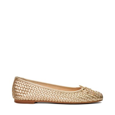 Ballerine ajourée dorée discount