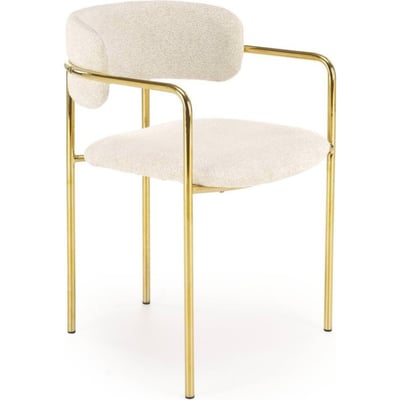 Chaise rembourrée au piètement métal AUBROW RECOLLECTION