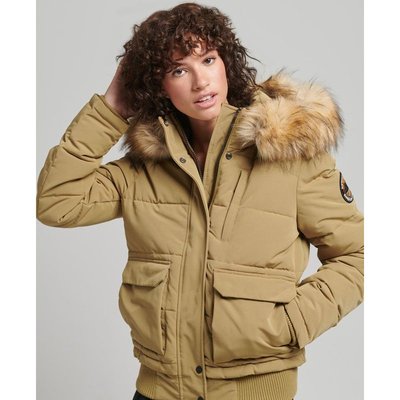 Doudoune courte à capuche zippée SUPERDRY