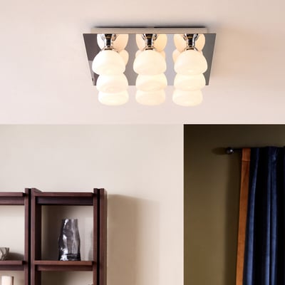 MADE.COM Monroe 9-Light Flush Ceiling Light MADE