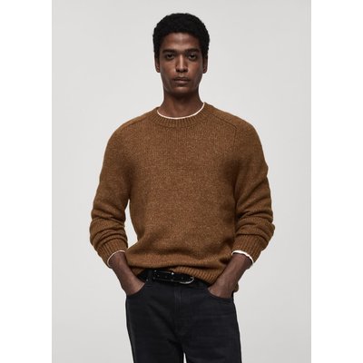 Pull-over maille laine et coton mélangés MANGO MAN