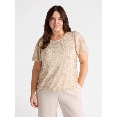 T-shirt en jersey brodé FIORELLA RUBINO