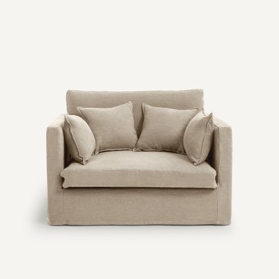 2-Sitzer-Sofa Néo Kinkajou, dickes Leinen Stonewashed AM.PM
