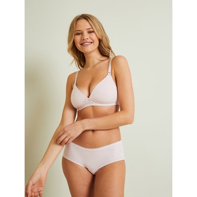 2 soutiens-gorge grossesse et allaitement rembourré en coton stretch VERTBAUDET
