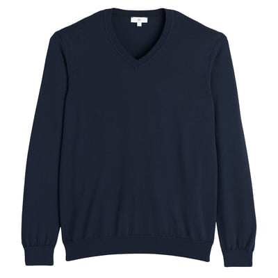 Pull col V en mérinos LA REDOUTE COLLECTIONS