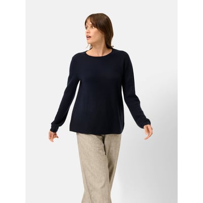 Pull Col Bateau Navy Nethy JUST CASHMERE