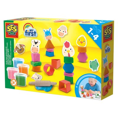Brinquedo "Plasticina empilhamento de formas", SES SES