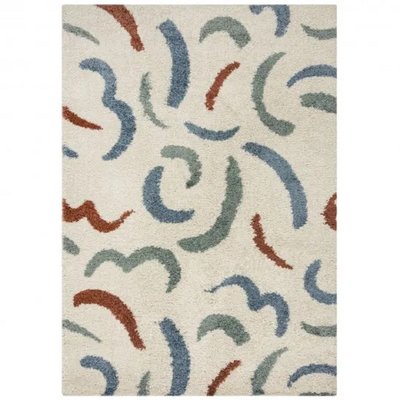 Tapis de salon moderne poils épais TWISTER NOVATREND