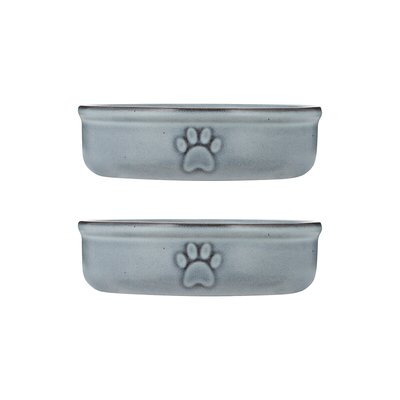Set of 2 Reactive Glaze Pet Bowls 13cm MASON CASH