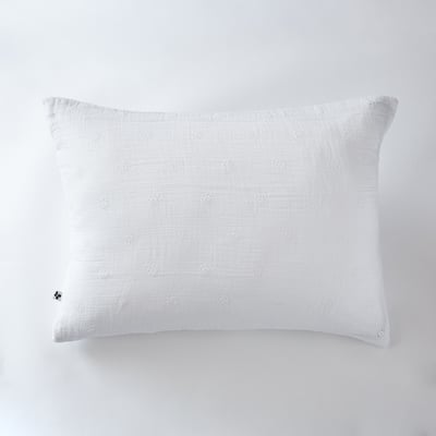 Taie d'oreiller Gaze Coton 60 x 60 cm Gaia Bohos Safran EDEN