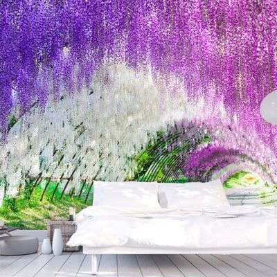 Papier peint intissé panoramique 3D et Perspective Enchanted garden EDEN