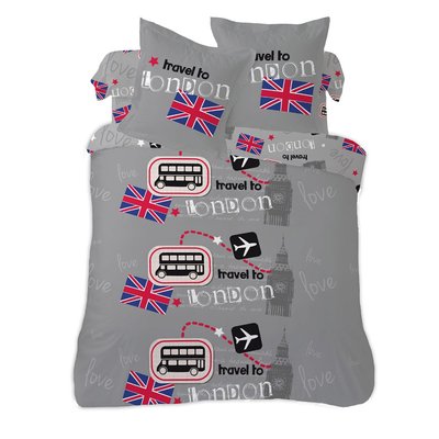 Housse de couette  London Bus  polycoton DECORATIE