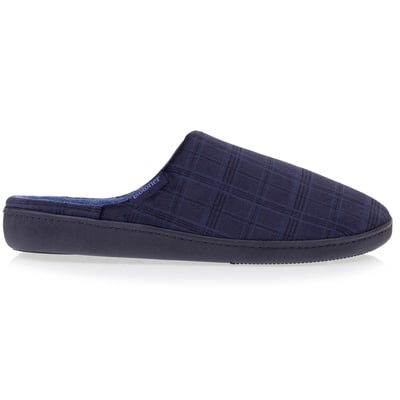 Chaussons Mules Homme Isotoner - Semelle Mémoire De Forme - Taille 43 - Velours Doux, Lavable Machine - 10