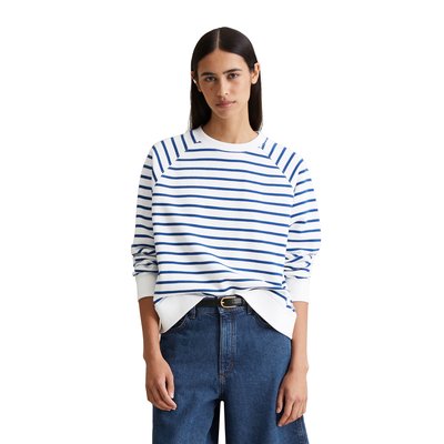 Sweat-shirt à rayures regular en pur coton organique MARC O’POLO DENIM