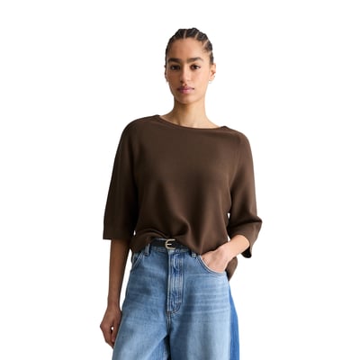 Pull ample en fil de coton compact MARC O’POLO DENIM
