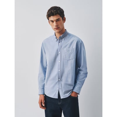 Chemise oxford brossée à manches longues NEXT