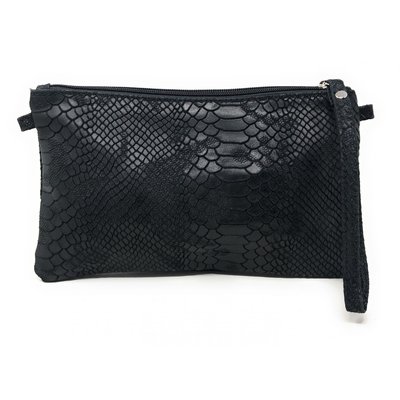 Sac à main pochette en cuir façon lézard DUNDEE OH MY BAG