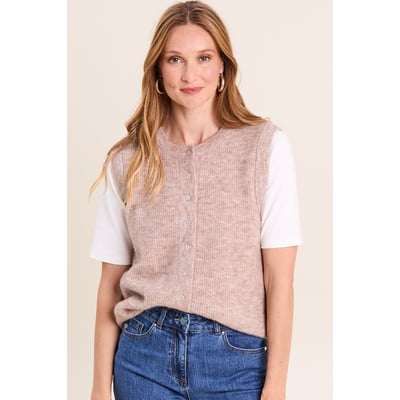 Gilet droit mi-long sans manches BREAL