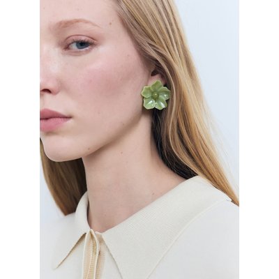 Boucles d'oreilles fleurs résine MANGO