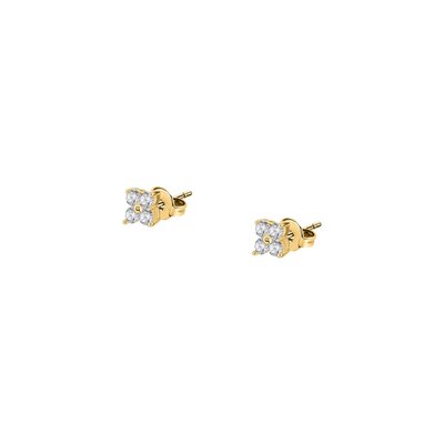 Puces en argent 925 et oxyde de zirconium CLEOR