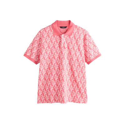 Polo à manches courtes en jacquard NEXT