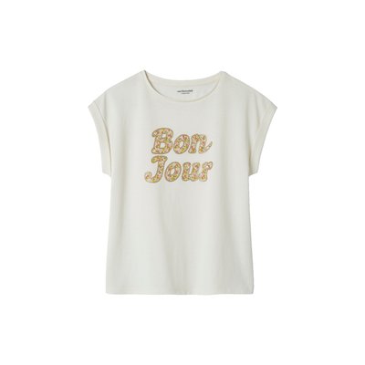 T-shirt à message motifs fleurs VERTBAUDET