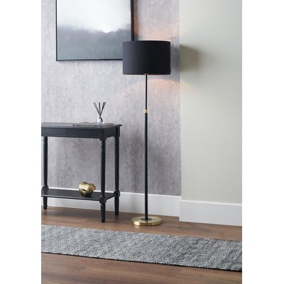 Black and Gold Metal Rise and Fall Floor Lamp SO'HOME