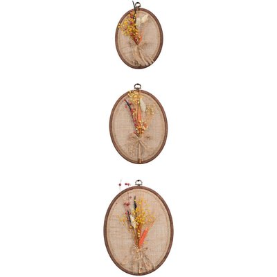Décoration murale en jute  Aluk (Lot de 3) HANAH HOME