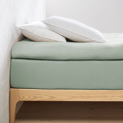 Hoeslaken in jersey voor topdekmatras, 30% recycled katoen LA REDOUTE INTERIEURS