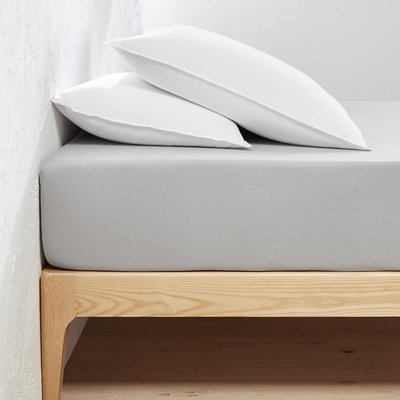 Lenzuolo con angoli jersey 30% cotone riciclato balza 35 cm LA REDOUTE INTERIEURS